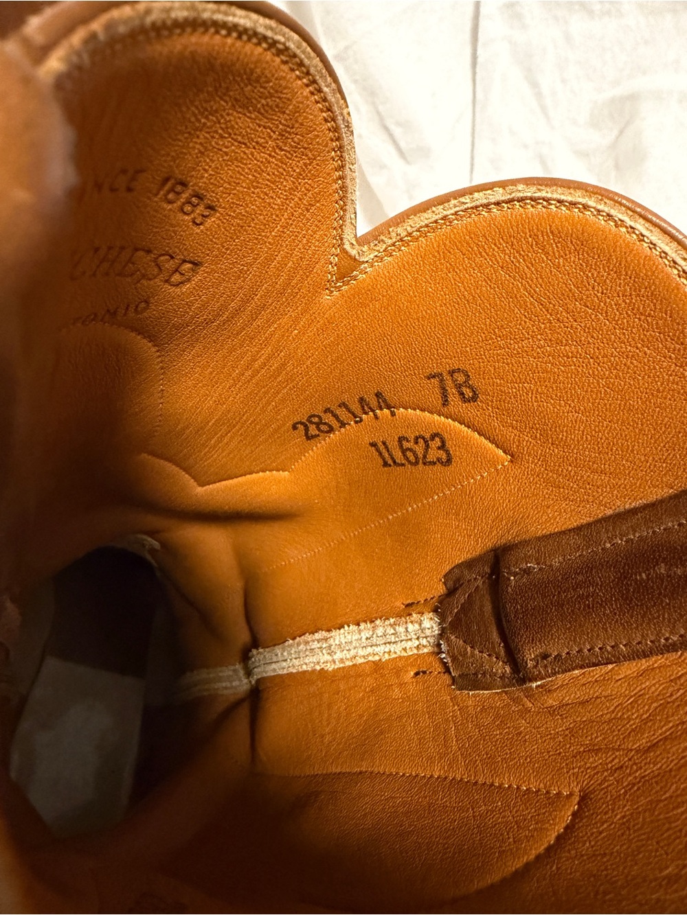 Lucchese San Antonio women's Brown Leather Cowboy Boots crafted in 1981 size 7B - Picture 3 of 8